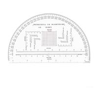 Règle de coordonnées transparente pour la navigation cartographique, comprend différentes échelles pour une mesure précise, accessoire pédagogique parfait pour la géographie (MP-1)