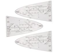Règle de cosinus de pochoir parabolique mathématique pour enseignant, modèle parabolique de règle de parabole d ' étudiant pour les fonctions mathématiques Pochoirs de courbes mathématiques