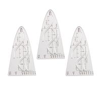 Règle de cosinus parabolique avec poignée ergonomique pour la rédaction technique et les études de calcul, outil de géométrie, règle d'étude mathématiques