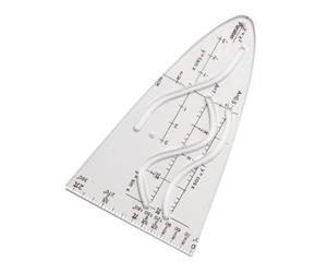 Règle de cosinus Règle de parabole dotée d ' une poignée anti-fatigue pour une utilisation prolongée dans les cours de calcul et les études techniques de mathématiques en plastique