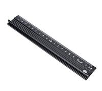 Règle de Coupe Aluminium Type L 20cm Noire pour Mesure Coupe Droite Bricolage et Travail du Bois Outil de Précision
