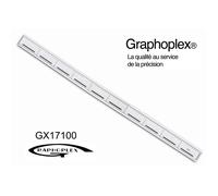 Generique Règle de coupe bord acier antiglisse quadrillée 100 cm Transparent GX17100