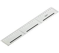 Règle de coupe bord acier antiglisse quadrillée 30cm