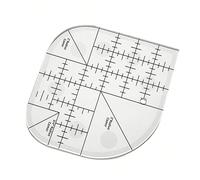Règle de coupe d'angle incurvée | Règle de patchwork en acrylique pour le quilting | Fournitures de couture DIY, modèle de couture, outils de patchwork | Règle de coupe d'angle incurvée Taille UniqueP