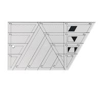 Règle de coupe de tissu - Règle de repassage pour quilting | Modèle de de en acrylique avec lignes de grille en miroir vertical, motif diamant | Artisanat de courtepointe