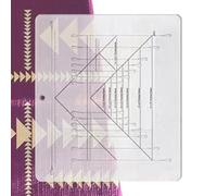 Règle de coupe Flying Geese en acrylique solide et durable pour une coupe facile et précise du tissu, du tissu professionnel pour quilters, artisans
