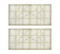 Règle De Coupe Polyvalente Pour Couette, 2 Pièces, Pour Bricolage, Conception De Vêtements, Dessin, Artisanat, Règle De Coupe, Kits De Tapis De Couture, 30x15cm
