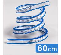 Règle De Courbe Flexible En Plastique Serpentine,Outil De Dessin De Proximité,Anglais Et Meaccelerscale Instagram,Fournitures Scolaires Et De Bureau,30/40/50/60cm - Type 60cm