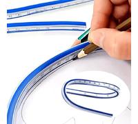 Règle de courbe multifonctionnelle outil de dessin courbe flexible | Lignes courbes lisses pour la fabrication de motifs de mode, les plans architecturaux, les croquis de bande dessinée et la