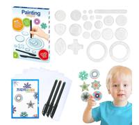 Règle de courbe pour la fabrication de motifs, modèles de dessin en,28x souverain géométrique multifonctionnel | Dessin Ruler Set pour les filles de la papeterie de dessin géométrique des garçons