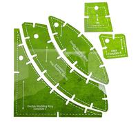 Règle De Courtepointe Carrée - Motifs Acryliques De 5 Pouces, Guides D'anneaux De | Modèles De Règle De Courtepointe Pour Les Concepteurs De De Fabrication D'anneaux De