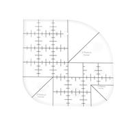 Règle de Couture à Angle Courbé, Règle de Couture à Angle Arrondi - Accessoire de Couture Adapté pour Articles de Couture, Maison, Bureau