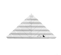 Règle de couture en acrylique 23,3 x 12,2 cm, guide de coupe triangulaire creux pour patchwork, gabarit de précision pour mesure et marquage de tissu