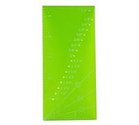 Règle de couture en acrylique facile à utiliser avec repères noirs - Échelle de précision 15/30/45 degrés - Pour loisirs créatifs, patchwork, tissu antidérapant - Vert