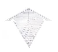 Règle de couture en acrylique Transparent, règle de Quilting à échelle précise pour la conception de bricolage, 60 degrés 120 degrés