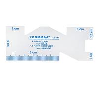 Règle de couture en aluminium pour quilting |Jauge de mesure de couture portable pour la création de modèles/dessin/découpe |Outil robuste et précis de 3,9 x 1,5 pouces pour la