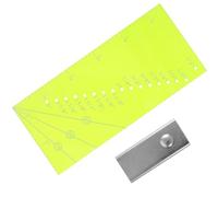 Règle de Couture Jaune en Plastique Curseur pour Débutants | Construction Transparente, Lignes de Marquage, Repère D’angle, pour Tissu, Boutons, Loisirs Créatifs et Broderie