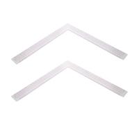 Règle de Couture L 26cm 2 Pièces en Plastique Transparente | Angles Droits Précis, Graduations de Taille, Outil Portable pour Étudiants en Couture et Découpe Textile