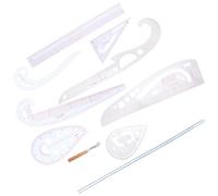 Règle de couture multifonctionnelle pour patchwork 1 set portable léger | Pour création de vêtements et coupe de patrons, conçue pour designers et modélistes, usage DIY, multi angle