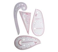 Règle De Couture Pour Tailleur, Kit De Mesure, Dessin, Pochoir, Fabrication, Nivellement, Courbe De Coupe, Palette, 4 Pièces