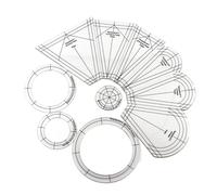 Règle De Couture Professionnelle 10 Pièces/Ensemble, Bricolage, Modèle De Patchwork, Outil De Courtepointe De Forme Spéciale, Accessoires De Couture En Acrylique