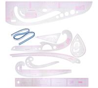 Règle de Couture Professionnelle en Plastique PVC pour Patrons | Outil Léger et Portable, Échelle Claire, pour Tissu et Gabarits, Usage Atelier ou Maison