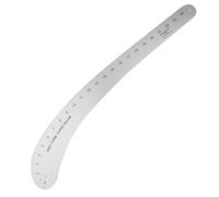 Règle de couture, souverain de courbe française 23x5in alliage en aluminium couture coudre tailleur précis avec pour la fabrication modèles à domicile, mesure la hanche