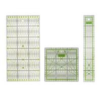 Règle de couture transparente en acrylique pour patchwork, règle de couture avec lignes quadrillées bicolores, outil de matelassage pour mesurer et couper (3)
