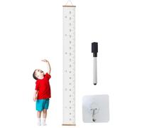 Règle de croissance en hauteur - échelle de suspension du tissu, outil de mesure du montage mural | Tableau de disques de la hauteur pour bébé, ruban de décoration de pépinière en bois, bande murale v