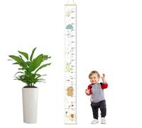 Règle de croissance - Tableau de mesure de la hauteur à suspendre, décoration murale en bois | Bande de piste en toile pour enregistrements de croissance des , outil de mesure léger pour