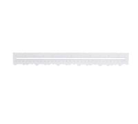 Règle de déchirure de papier Plastique Double facette Deckle Edge Ruler pour les activités d'artisanat Classes de mathématiques Classes d'art