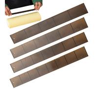 Règle de découpe de biscuits, échelle d'épaisseur pour la pâtisserie, règle de rouleau de gâteau, emporte-pièce uniforme 24 x 3 x 1 cm, accessoire de cuisine pour la maison, échelle de découpe de