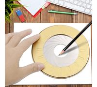 Règle De Dessin Créative, 1 Pièce, Outil De Dessin Circulaire Réglable, Compas En Acier Inoxydable, Règle D'école, Ensemble De Géométrie