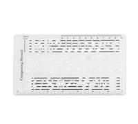 Règle de dessin du personnel, modèle de composition de l'écrivain de chanson, pochoir, compositeur, chiffres, notation, manuscrit, outil facile à utiliser, accessoires de composition musicale