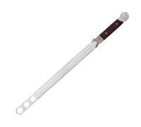 Règle de dessin en acier inoxydable avec fonction clé plate - Outil de mesure de précision de 60 cm en bois et acier | Règle à bords droits renforcés de 5 mm pour ingénieur de construction, bricolage