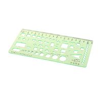 Règle de dessin en plastique ovale géométrique pour étudiants 2