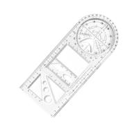 Règle de dessin mathématique, modèle de dessin géométrique - Outil de modèle de avec échelle claire - Outil de mesure de de pour enseignant, étudiant, peintre, designer