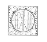 Règle de dessin multifonctionnelle, fonction universelle, gabarit vertical transparent for la rédaction de coffrages, l'école et les études
