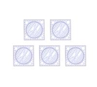 Règle de dessin multifonctionnelle pour tailleurs, modèles de dessins géométriques à 360 degrés, règles de couture à motif transparent, rapporteur rotatif flexible pour les