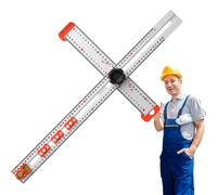 Règle de dessin - Règle en T en alliage d'aluminium de 66 cm avec tête coulissante rotative | Outil de mesure de précision pour ingénieurs, architectes, étudiants, artistes, menuiserie, peinture