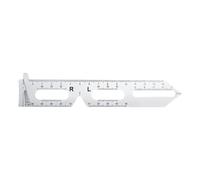 Règle de distance pupillaire de 15 cm - Outil de mesure de la distance pupillaire - Marquage de données clair - Facile à utiliser - Règle PD pour fournitures de magasin d'optique Qmv665 (blanc, 15 cm)