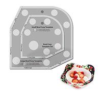 Règle de en forme de bol - Règle de en acrylique transparent pour la fabrication de patchworks en forme de bols, de tissus et de tissus, parfaite pour les projets de et de