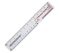 Règle de Fibonacci 12" sans calcul - PETG transparent et flexible - Proportions de Fibonacci sans calcul - Dessin, conception et mise en page - Fabriquée en Australie