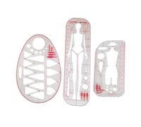 Règle de gabarit de mode multi-usages modèles transparents règles d'illustration de mode