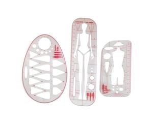 Règle de gabarit de mode multi-usages modèles transparents règles d'illustration de mode