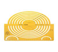Règle De Gabarit Géométrique,Cercles En Résine K,Carrés,Triangle,Pochoir,Outil De Mesure #K