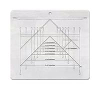 Règle De Garniture De Courtepointe Acrylique - Modèle D'oies Volant Transparent, Guide De Mesure Précis | Accessoire De pour La Conception des Patchworks, La Coupe De Tissus