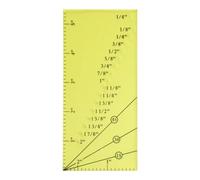 Règle de guidage de couture pour matelassage - Règle d'allocation de couture avec ligne de garniture à 45° - Ensemble d'outils pour paperolles - Pour lignes droites de 0,3 à 5,1 cm