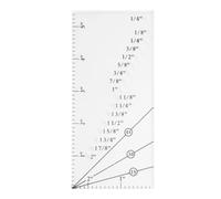 Règle de guidage de couture pour quilting - Règle de couture avec ligne de garniture à 45° - Outils de quilling pour ligne droite de 0,3 à 5,1 cm - Outil de couture fait à la main