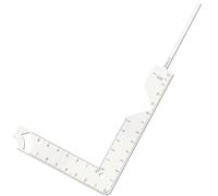 Règle de guidage de couverture de livre en acier inoxydable 5 en 1 Outil de reliure en métal pour scrapbooking, journal intime, album de souvenir, outil de mesure